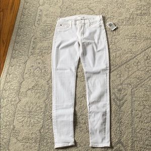Hudson White Skinny Jeans